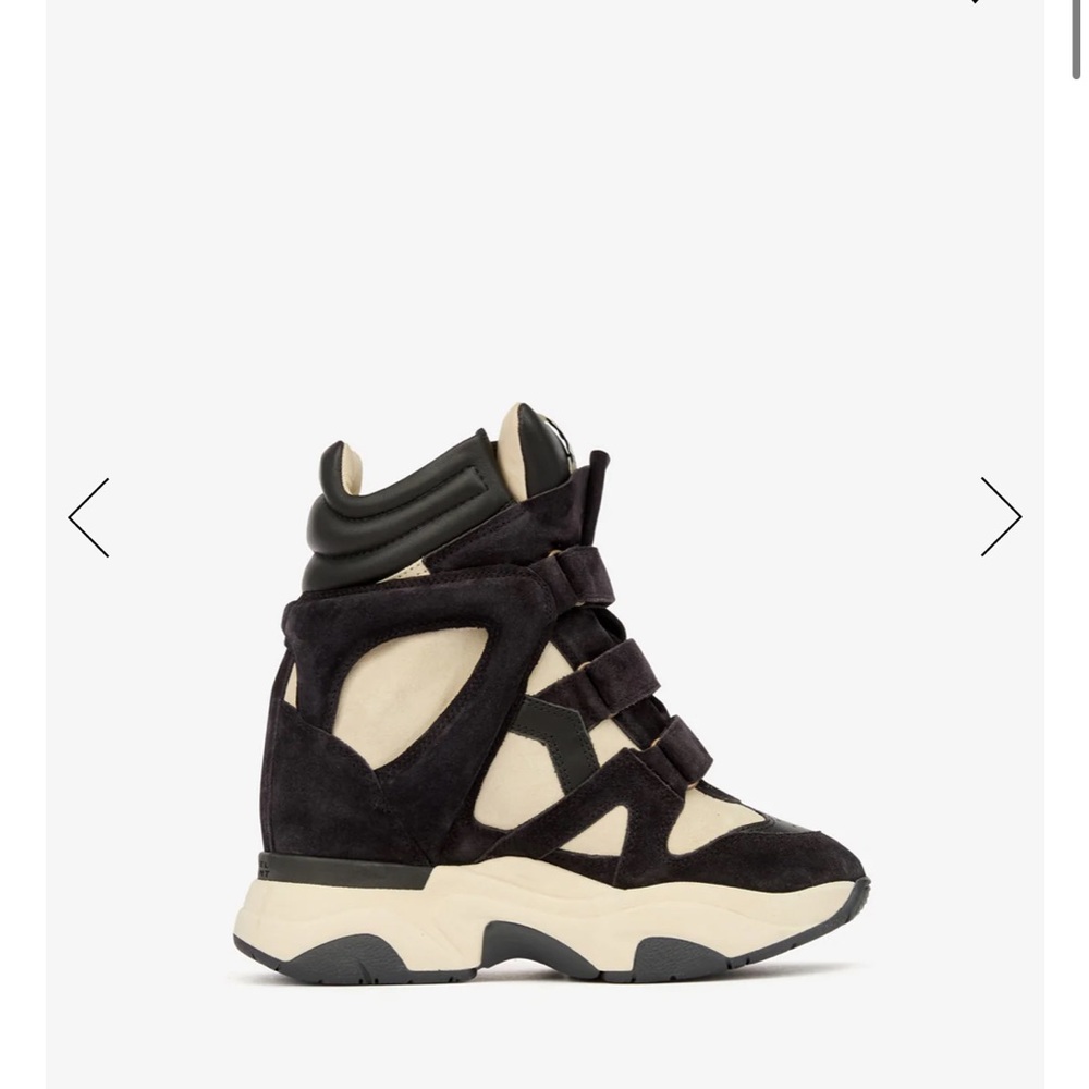 Balskee Isabel Marant Black and Cream Sneakers